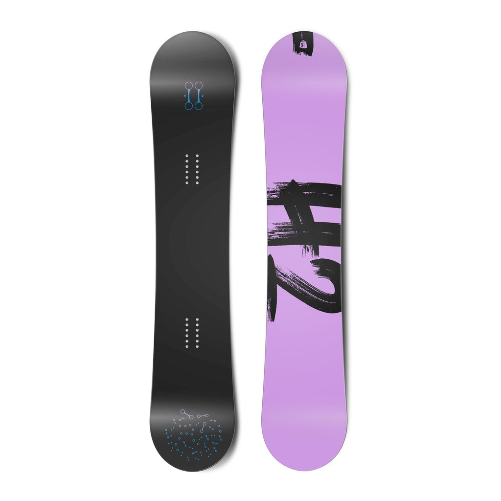 The Collection Snowboard: Hydrogen 单板滑雪板（黑色 / 浅紫色双面板面）